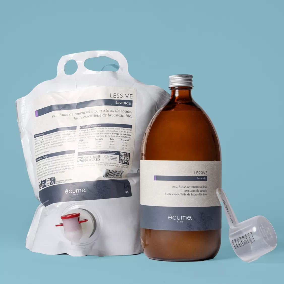 Kit pour le lavage du linge lavande